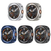 Étui de protection en alliage de zinc PC bleu noir 47 mm, coque arrière en métal pour montre intelligente 47 mm pour Samsung Galaxy Ultra 2 Ultra2 Original