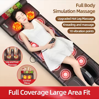 Matelas de massage chauffant et vibrant électrique 2025 pour le dos et le corps entier, idéal pour la maison et le bureau, réglable