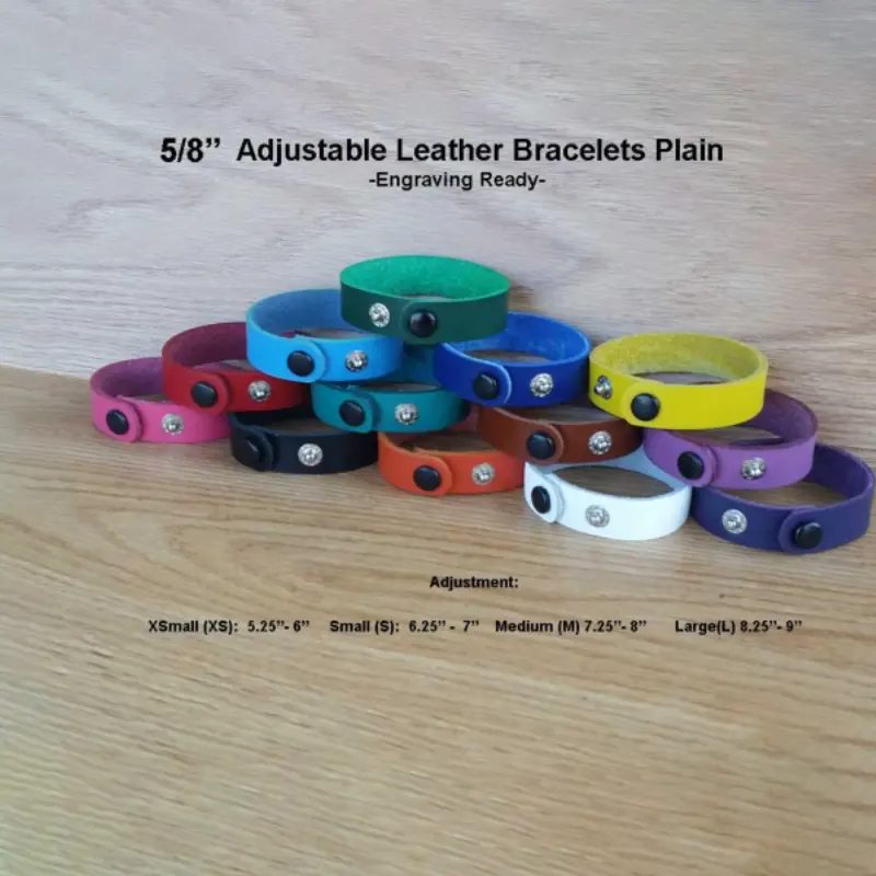 Best Selling Custom Bracelet Genuine Leather Bracelets Bangles Fashion Men Leather Bracelets For Engraving