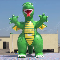 Modèle de dinosaure gonflable géant Godzilla personnalisé pour Noël, vente chaude, ballon gonflable pour la publicité