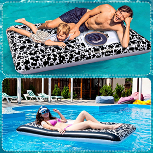 Bouée gonflable géante pour piscine, modèle Composition Book, 66,9 x 44 pouces, pour bronzage, pour adultes, comme radeau et transat de piscine, pour fêtes estivales - Product Image 6
