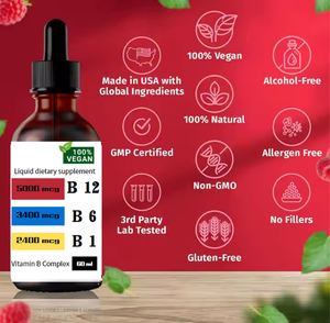 חם מכירה oem/odm ויטמין <span class=keywords><strong>b</strong></span> קומפלקס ויטמין b1 b1 b3 b6 <span class=keywords><strong>9</strong></span> טיפות נוזלי תוספת 60 מ "ל - Product Image 4