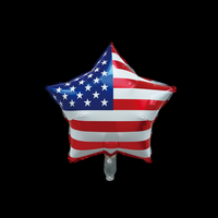 Ballons gonflables en forme de drapeau américain 27*46.5cm, assortis, pour la fête de l'Indépendance, cadeau de fête, vente en gros