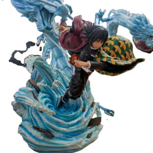 TNT colonna d'acqua fantasma estinzione lama farfalla fiamma colonna statua colonna d'acqua GK doppia testa Tomioka Yoshihiro fatto a mano - Product Image 1