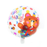 Ballons en aluminium « Joyeux Anniversaire » de 18 pouces - Assortiment de ballons ronds métalliques, lot en gros pour les magasins de fête et les organisateurs d'événements