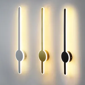 Nordic Modern Minimalista Wall Led Lâmpada Personalidade Simples Corrediça Quarto Cabeça Wall Light Modern Indoor Led Wall Lamp