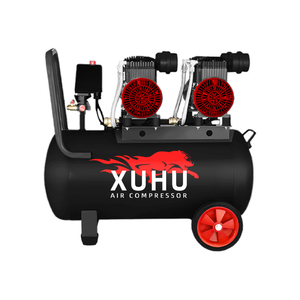 工业50L 4HP无油空气压缩机，带2个电机220V交流电源优质活塞便携式风冷待售 - Product Image 1