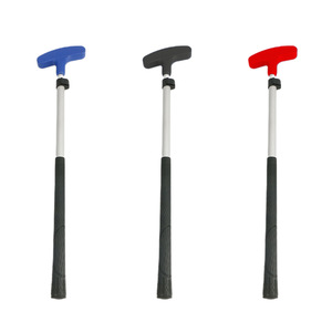 Club de golf telescópico ajustable para práctica de golf, para adultos y niños, con agarre de goma, cabeza de plástico, negro, rojo, azul - Product Image 1