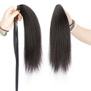 Coda <span class=keywords><strong>di</strong></span> <span class=keywords><strong>Cavallo</strong></span> Lunga e Liscia da Donna con Cinghie, Coda <span class=keywords><strong>di</strong></span> <span class=keywords><strong>Cavallo</strong></span> Bassa Naturalmente Voluminosa, Coda <span class=keywords><strong>di</strong></span> <span class=keywords><strong>Cavallo</strong></span> Alta Intrecciata in <span class=keywords><strong>Capelli</strong></span> <span class=keywords><strong>Veri</strong></span> - Product Image 1