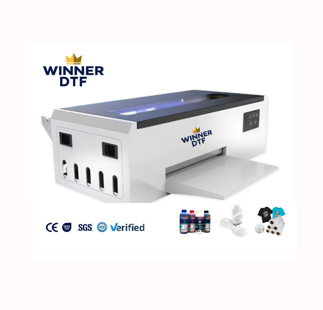 Digital Pink A3 MAX DTF Inkjet Printer XP600 13.8 Inch 35CM Pet Film T Shirt Printing Machine Portable Oven for Textile New