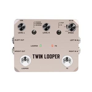 Rowin Guitar Looper Pedal with 2 Footswitch 11 Playback Types 10-Minute Recording 24-Bit Sampling Guitar <strong>Loop</strong> <strong>Station</strong> Pedal - Product Image 4