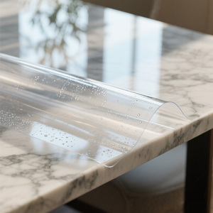 Phim PVC mềm siêu trong suốt, kích thước tùy chỉnh, chống ẩm, cuộn, dùng làm chất liệu khăn trải bàn trong suốt - Product Image 4