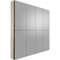 Matériaux de construction modernes 2024, plaques Alucobond en PE PVDF 4 mm / panneaux composites en aluminium utilisés pour les revêtements de façades extérieures