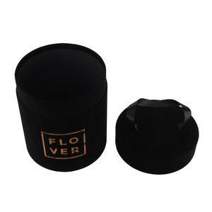 Bó hoa hồng mũ sang trọng Vòng Quà Tặng tùy chỉnh nhung đổ xô giấy hoa Bao bì hộp - Product Image 3