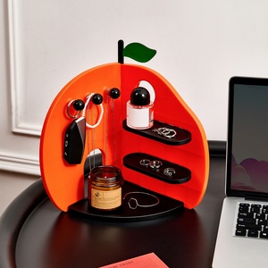 Factory Direct Orange Jewelry Display Stand Earrings Necklace <b>Ring</b> Jewelry Display Tray Storage Racks Organizer Holder - Product Image 1