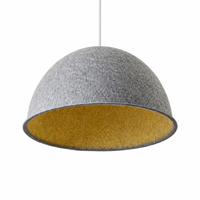 Abat-jour LED en feutre PET 3500K Blanc Chaud AC 85-265V Anti-éblouissement Protection Oculaire CRI 90 Éclairage Nordique Moderne pour Maison et Bureau
