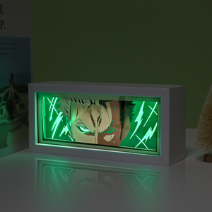 Figura de acción de anime Ataque a los Titanes, Demon Slayer, Dragon Ball, caja de luz personalizada de anime, lámpara de noche <span class=keywords><strong>3D</strong></span>, lámparas de escritorio, artículos de regalo - Product Image 5