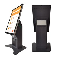 Sinmar 15,6 pulgadas todo en uno pantalla táctil de escritorio hasta POS computadora pantalla táctil Punto de Venta cajero PC Monitor con impresora