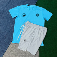 Camisetas de Fútbol de Manga Corta Unisex, Jersey de Fútbol Personalizado, Entrenamiento Deportivo, Secado Rápido, Transpirable, 100% Poliéster, Transferencia Térmica