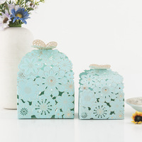 Boîte de bonbon de cadeau de faveur de mariage de papillon de prix usine boîte de bonbon de chocolat de mariage de conception de luxe