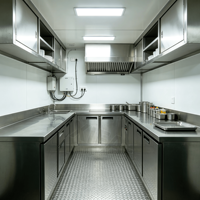Remorque alimentaire mobile, équipement de qualité commerciale, certifiée NSF, fiable pour une utilisation quotidienne
