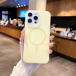 Top Qualité <span class=keywords><strong>Forte</strong></span> Magnétique N52 2500 Téléphone Shell <span class=keywords><strong>Gelée</strong></span> Liquide Silicone pour iPhone 15 16 Pro Max Cas Magnétique 17 Air Téléphone Cas - Product Image 3