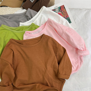 Qingli OEM Custom Factory per bambini a maniche lunghe in puro cotone nuovo stile <span class=keywords><strong>Polo</strong></span> da ragazza top interni per la primavera autunno - Product Image 2