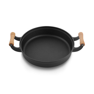 多功能厨房铸铁烤盘煎锅双耳煎锅带盖 - Product Image 5