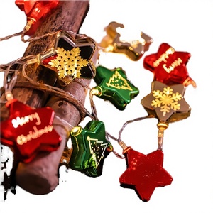 1.5m 10led RGB IP44 Xmas <b>Tree</b> Party Birthday Holiday Room Christmas Decoration Colorful Fairy Five-Pointed Star <b>LED</b> Lighting - Product Image 3