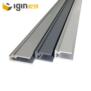 Profilé en aluminium Igin 16-18 mm en forme de U pour support de verre de mur-rideau, usage industriel et civil - Product Image 4
