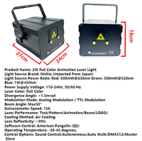 5W 4W 3W 2W APP-Steuerung Hochzeits-Laserlicht DMX512 RGB Laser-Show-Projektor Laserlicht Kompatibel mit Schnee- und Nebelmaschine