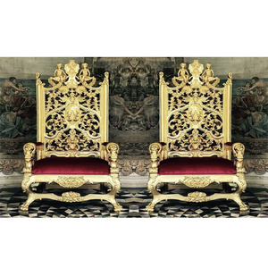 Sillas Maharaja de Lujo Modernas y Profesionales para Novios, con Madera de Teca - Product Image 1