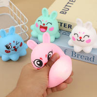 Jouet Lapin Coloré en Peluche, Figurine Animale, Cadeau Original, Jouet Sensoriel Doux au Toucher pour Enfants, Décoration de Chambre et de Bureau, Fourniture de Détail