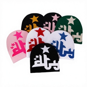 Mode d'hiver Y2K, bonnets en jacquard personnalisés avec image de personnage, chauds et de haute qualité, promotionnels - Product Image 3