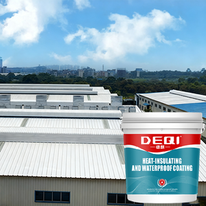 Pintura Líquida de Aislamiento Térmico DEQI, <span class=keywords><strong>Impermeabilizante</strong></span> para Techos, Paredes Exteriores de Concreto, Revestimiento Impermeable con Aislamiento Térmico - Product Image 1