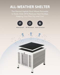 Jaula para Mascotas de Madera Ecológica Moderna de Alta Calidad, Refugio para Gatos con Diseño Animal para Animales Pequeños, Resistente a la Intemperie - Product Image 5