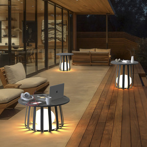 Lampada LED Moderna da Esterno IP65 Impermeabile, Illuminazione Solare da Giardino per Tavolo da Tè e Atmosfera all'Aperto - Product Image 6