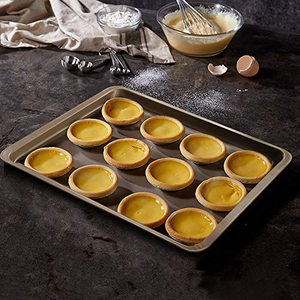 Plaque de cuisson rectangulaire antiadhésive dorée, compatible four, sans BPA, en acier laminé à froid, durable, réutilisable, pour biscuits, cuisine domestique - Product Image 5