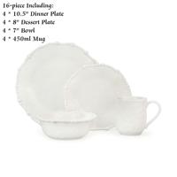Service à thé anglais de luxe CASA HEMERA en porcelaine fine – Motif floral, réutilisable, 4 pièces (théière, tasses, soucoupes) pour la maison