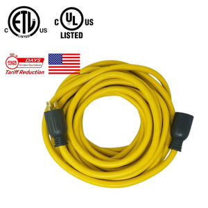 50-पैर 30Amp जनरेटर कॉर्ड, L14-30 10-गेज के साथ भारी शुल्क विद्युत शक्ति केबल ताला प्लग - Product Image 1