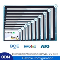 Modul LCD TFT Android 7 Inci 1000nit Tahan Sinar Matahari untuk Sistem Kontrol Otomasi Layar LCD SBC