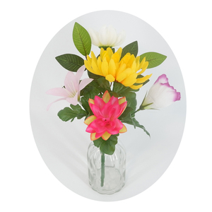 ประดิษฐ์พลาสติกตกแต่ง Lotus,Wild Chrysanthemum และ Lily Bouquet สำหรับ Arch <span class=keywords><strong>พระ</strong></span>พุทธรูป - Product Image 2