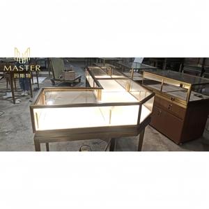 <span class=keywords><strong>Vitrine</strong></span> de Comptoir Robuste pour Bijouterie MASTER, Cadre <span class=keywords><strong>en</strong></span> Acier Inoxydable Durable, <span class=keywords><strong>Vitrine</strong></span> de Luxe <span class=keywords><strong>en</strong></span> Verre pour Bijoux et Montres - Product Image 4