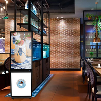 Écran publicitaire LCD personnalisé de 32 pouces, kiosque d'affichage intérieur et signalétique pour les magasins de détail