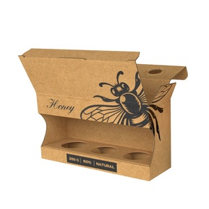 Juego de tarros de miel caja de regalo de lujo personalizado miel vino hidromiel cajas de embalaje de cartón hechas a mano - Product Image 6