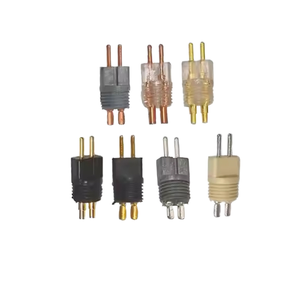 Connecteur de carte mère en cuivre 0,78 broches QDC <span class=keywords><strong>TFZ</strong></span> pour aide auditive UM0.78MM2PIN, connecteur audio en cuivre double broche DIY 25A - Product Image 1