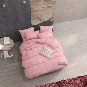 Vente en gros usine – Ensemble <span class=keywords><strong>de</strong></span> literie personnalisé 100 % microfibre <span class=keywords><strong>de</strong></span> polyester, <span class=keywords><strong>housse</strong></span> <span class=keywords><strong>de</strong></span> <span class=keywords><strong>couette</strong></span> teinte en fil <span class=keywords><strong>et</strong></span> taie <span class=keywords><strong>d</strong></span>'oreiller colorée, textile tissé moderne - Product Image 4