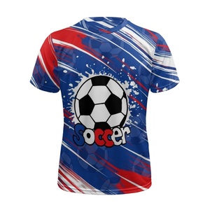 Kaus olahraga musim panas pria motif cetak sesuai permintaan grosir kaus sepak bola 2024 di Paris kualitas tinggi Dropshipping - Product Image 4