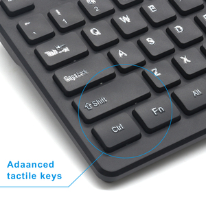 Clavier sans fil espagnol 2,4 GHz ABS 104 touches pleine taille avec disposition personnalisée pour ordinateur - Product Image 2