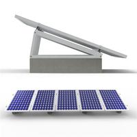 Système de supports de montage solaire photovoltaïque pour toits plats urbains, optimisé pour l'efficacité de la consommation propre, orienté est-ouest